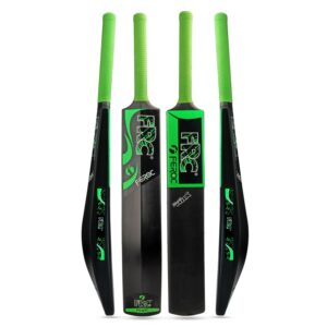 FEROC FRC Power MAX Academy Size (34" X 4.5") Jet Black Heavy Duty Plastic Cricket Bat for Ages 15 and Above Men Boys Unisex Children (Black)