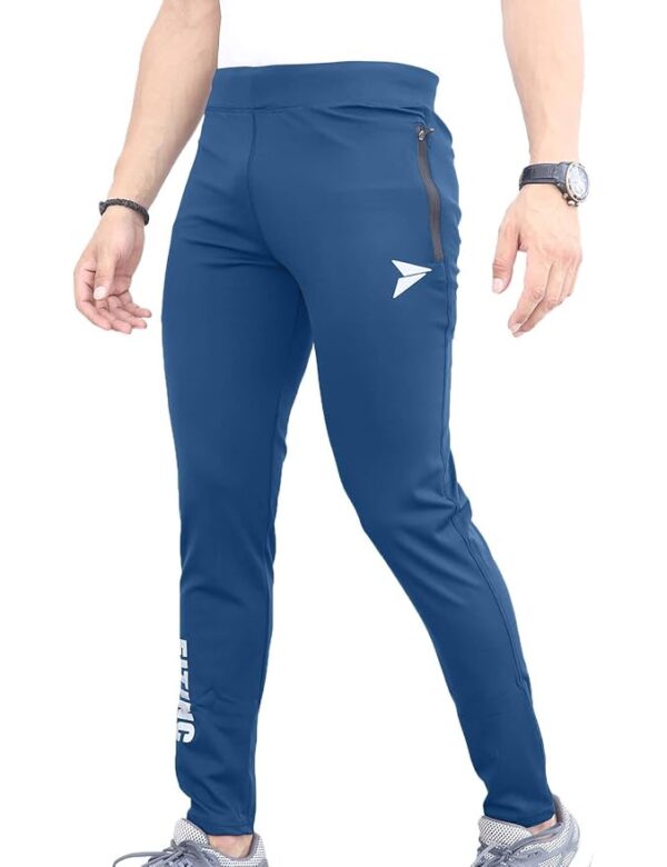 FITINC Men's Gym & Yoga Wear Stretchable Trackpant with Two Zipper Pockets