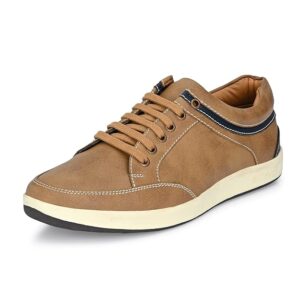 Centrino Men's Causal Sneakers | Sneakers for Men | Lace-Up Design | Rounded Front | Branded Casual Shoes with Soft Cushioned Insole | Fashion Sneakers| Anti Skid Sole (3322)